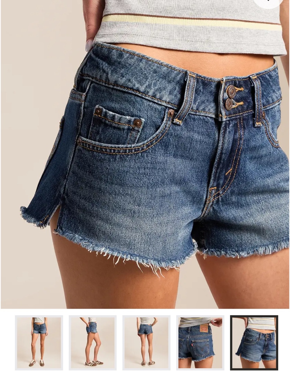 Levi’s Superlow Loose Shorts Size 33